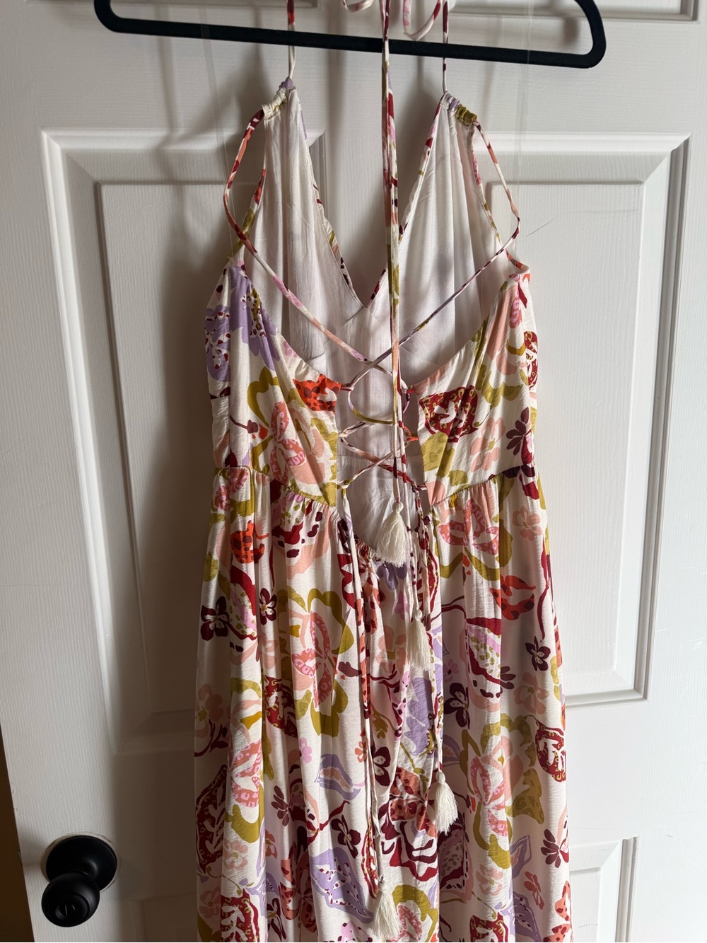 Kiut by Linda Floral Halter Maxi Dress in Pink, Red, Green - Picture 5 of 8